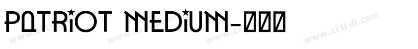 Patriot Medium字体转换